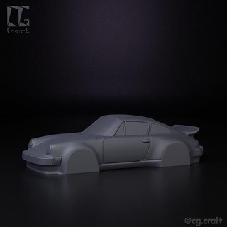 Porsche 911 simplificado decorativo modelo carro decoração casa arte simples 3d print model - Mito3D