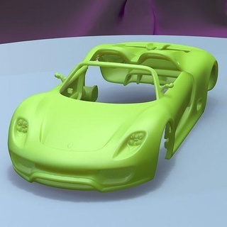 Porsche 918 espion 2011 imprimable voiture corps fente scalextric tamiya rc miniz contrôle robot d'exploration ninco Kyosho scx axial Jeux jouets Jeu accessoires 3d print model - Mito3D