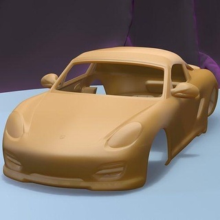Porsche boxster spyder 2011 imprimível carro corpo fenda escalextrico Tamiya rc miniz controle rastejante ninco Kyosho scx axial jogos brinquedos acessórios 3d print model - Mito3D