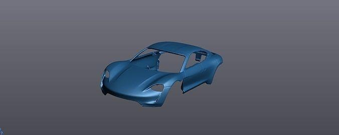 Porsche Concha 3d impressão pronto escaneado rc plástico 3dprinting passatempo faça automotivo 3d print model - Mito3D