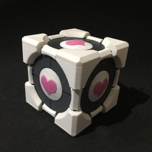 portal companion cube gift ring box gaming gamer video game cake glados wheatley jewelry gifts gifting rings xmas games toys 3d print model - Mito3D