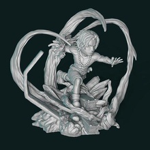 portgas d asso pezzo pescare de fuoco escultura 3d anime manga rufy scultura figura azione lago wcf otaku geek giochi giocattoli 3d print model - Mito3D