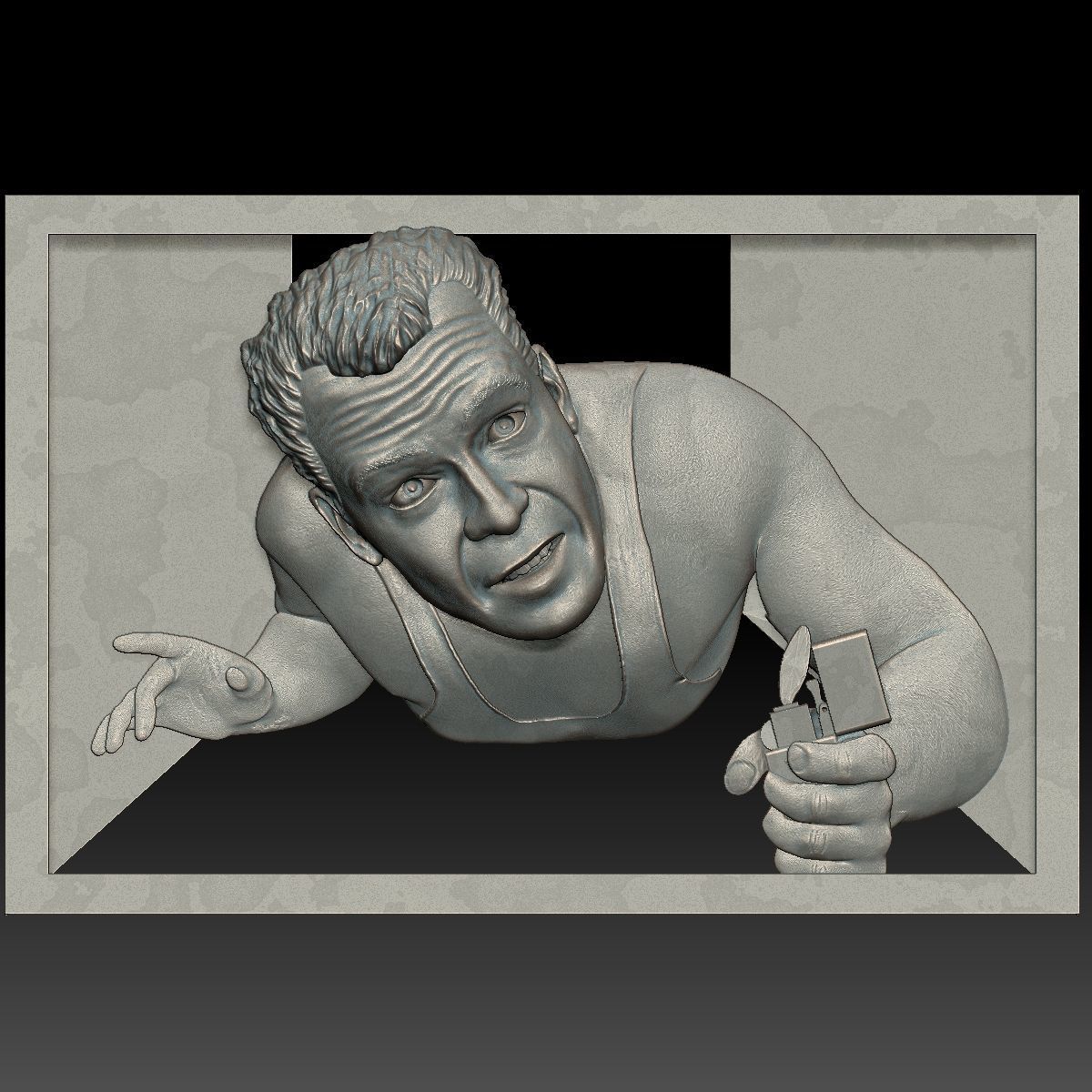 ritratto stl bassorilievo dure a morire art il cnc stl1 di soccorso faccia difficile la scultura persone uomo umana testa corpo sculture 3D print model - Mito3D