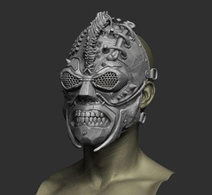 post apocalyptic wasteland face mask madmax fallout nuclear christmas postapocalyptic futuro trailer cyberpunk scifi shortfilm steampunk skull postnuclear games toys game accessories 3d print model - Mito3D