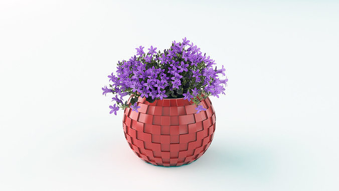 pot 3d model print 2 pots plants flowers vase grass decorative plant pottery tree cactus flora nature decoration house outdoor flower miniature 3dprint printer 3D print model - Mito3D