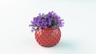 tencere 3d model Yazdır 2 bitkiler Çiçekler vazo çimen dekoratif bitki çanak çömlek ağaç kaktüs örtüsü doğa dekorasyon ev dış mekan çiçek minyatür 3dprint 3d print model - Mito3D