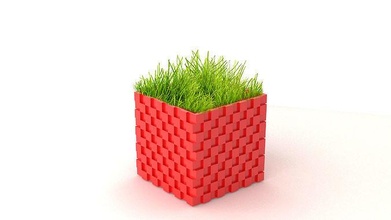 pot 3d impression modèle 7 8 herbe décoration élégant ensemble articles ménagers plante vase décor maison imprimable meubles art fleur fleurs 3d print model - Mito3D