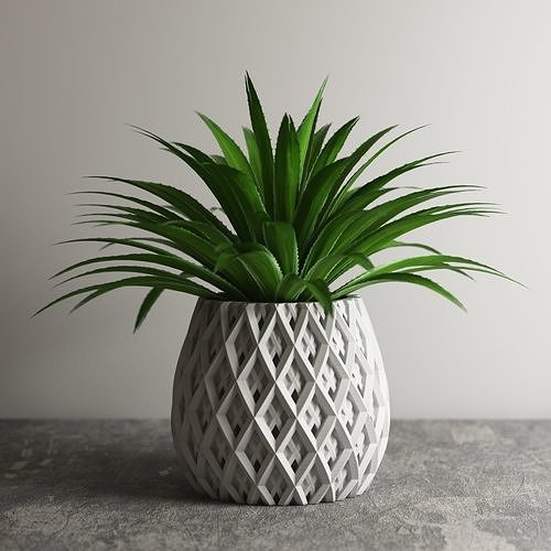 pot g52 3d print model nature growth plant flower tree leaf 3dprintpot 3dprint etsy house decor vase 3D print model - Mito3D