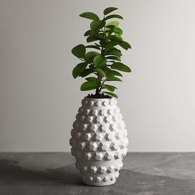 pot g88 3d print model nature growth plant flower tree leaf 3dprintpot 3dprint etsy house decor vase 3d print model - Mito3D