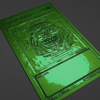 pentola greed yugioh yugiohcard yugi gioco carte potofgreed arte sculture 3d print model - Mito3D