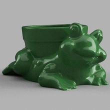 Panela Grenouille animal Fechar fechadas Stream Riviere eau casa decoração 3d print model - Mito3D