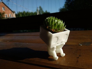 pentola uomo casa natura fiore cactus pot giardiniere la pianta inerior esterno 3dprint cnc di stampa hobby il fai da te giocattolo verde fatti a mano eco vaso erba decorativo mobili 3d print model - Mito3D