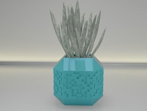 pentola fioriera 14 arredamento decorazione pianta casalinghi succulenta cactus moderno vaso ciotola scrivania stoviglie Casa camera architettura 3d print model - Mito3D