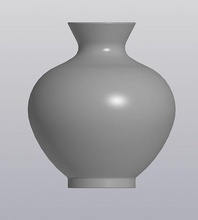 dickbäuchig Vase Gärtner Innen Blume Schüssel Strauß Haushaltswaren Haus Dekor 3d print model - Mito3D