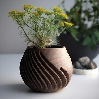 mis pot succulent plantes nature feuille vase poterie fleur flore aliments croissance Balle forme plante arbre décor maison décoration intérieur 3d print model - Mito3D