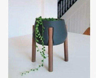 saksı sulu bitkiler sandalye mobilya oturma yeri dikey Odun dekorasyon dışkı konteyner lüks ev iç tasarım modern dekor mimari oda 3d print model - Mito3D