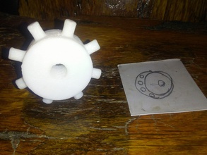 poterie timbre trousse 10in 8in chauve souris cachet utilisable diy pot rouleau outil amusement loisir main outils 3d print model - Mito3D