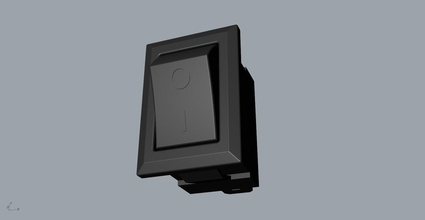 botón de encendido interruptor modelo 3d hobby-diy poder el tecnología la electrónica equipo pantalla herramienta eléctrico pausa muebles publicidad ascensor control feria moderno energía hobby diy afición bricolaje 3d print model - Mito3D