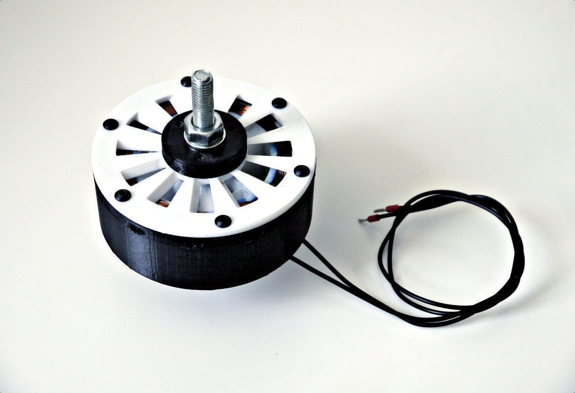 gerador eletricidade geração vento turbina moinho 50w 24v passatempo faça 3D print model - Mito3D