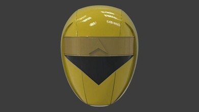 power ranger alien yellow helmet cosplay halloween anime comic superman super sentai kamen rider toys game games cartoon 3d print model - Mito3D