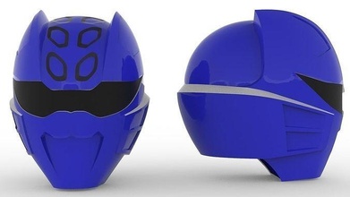 leistung ranger dschungel wut blau helm cosplay morphin mächtig halloween anime comic übermensch super sentai spielzeuge spiel spiele 3d print model - Mito3D