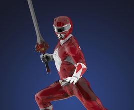 puissance ranger rouge statue hasbro figure super héros tokusatsu kyoryu sentai zyuranger art sculptures 3d print model - Mito3D