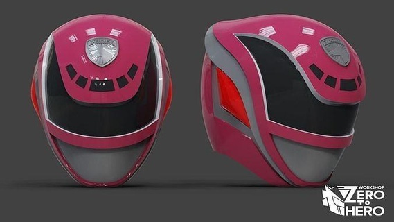 power ranger spd pink helmet cosplay kamer rider super sentai halloween anime comic toy 50th mask games toys king ohger kuwagata 3d print model - Mito3D