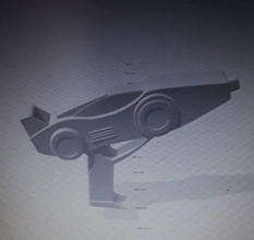 guarda turbo blaster arma fogo guardas powerrangerturbo jogos brinquedos 3d print model - Mito3D