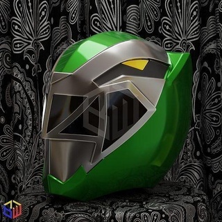 energia ranger dino furia verde casco powerranger cosplay sentai super potente morphin passatempo Fai 3d print model - Mito3D