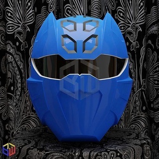 power rangers jungle fury blue ranger helmet powerrangers hobby diy 3d print model - Mito3D