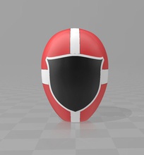 guardas kyuukyuu sentai gogofive chifrado capacete arte 3d print model - Mito3D