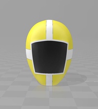 guardas kyuukyuu sentai gogofive amarelo capacete arte 3d print model - Mito3D