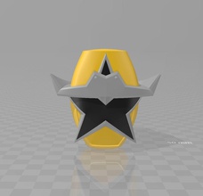 energia ranger shuriken sentai ninninger starninger casco arte 3d print model - Mito3D