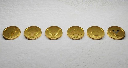 power ranges inspired lost galaxy coins rangers powerrangers props cosplay budwin super senti hobby diy 3d print model - Mito3D
