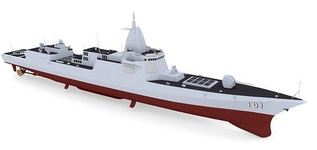 güçlü çince type 055 yönlendirilmiş füze yok edici 3d yazdır hazır savaş gemisi gemi donanma deniz taşıtı tekne kruvazör okyanus balistik çin tip renhai hobi kendin yap 3d print model - Mito3D