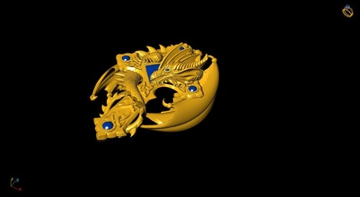 puissant dragon traverser modèle catholicisme art luxe traditionnel richesse ancien bijoux pendentifs 3d print model - Mito3D