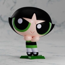 powerpuff girls buttercup statue keychain model 3d printing blossom girl cute cartoon network dexter flower heart character toys bubbles toy child anime games 3d print model - Mito3D