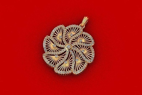 ppd-277-dia art jewelry handmade flower ring rings pot plant pendants 3d print model - Mito3D