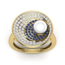 pr-308 Schmuck gold gem bedruckbar ist Juwel ring Diamant-ring metallic kostbar Ringe 3d print model - Mito3D