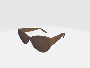 prada milano mulheres oculos sol vidro moda beleza roupa Sol óculos legal olho 3d print model - Mito3D