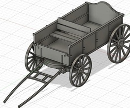 prairie wagon stl resin 3d-printing carriage wheel cart classic vehicle old transport horse bridle cowboy miniatures vehicles west hobby diy automotive 3d print model - Mito3D