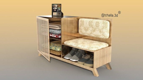Arkadaş prateleira mobilya Estante iç raf tasarım ofis mimari ev 3d print model - Mito3D