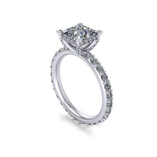 praveen joseph diamond ring jewelry engagement printable pendant jewel brilliant sterling precious fashion beauty rings 3d print model - Mito3D