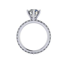 precious diamond ring f35 jewel gem engagement wedding jewellery silver jewelry gold engagem fashion sterling pendant necklace beauty earrings pendants rings 3d print model - Mito3D