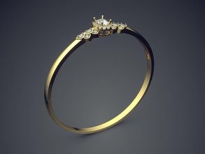 precioso petite femenina anillo de compromiso pequeños diamantes la joyería oro joya los anillos boda el diamante brillante cad gem platino imprimible plata detalle diseño 3d print model - Mito3D