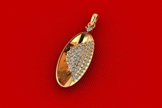 précieux pendentif bijou gemme engagement mariage bijoux diamant bague argent or engagem mode sterling collier beauté boucles d'oreilles pendentifs 3d print model - Mito3D