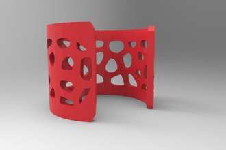 değerli takı voronoi bilezik Özet İtalyan tasarım 3d print model - Mito3D