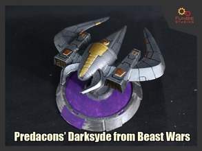 predacons darksyde beast wars transformers beastwars ship games toys 3d print model - Mito3D