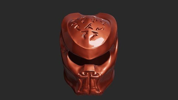 predador capacete impressão imprimível impressora mascarar futurista cabeça armaduras sci fi personagem arte argila natureza plástico proteção isolado cerâmica retro 1 Sombrio moda 3d print model - Mito3D