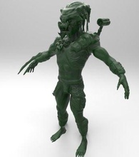 depredador predato2018 supremo reptil espacial luchador jungla juegos juguetes 3d print model - Mito3D